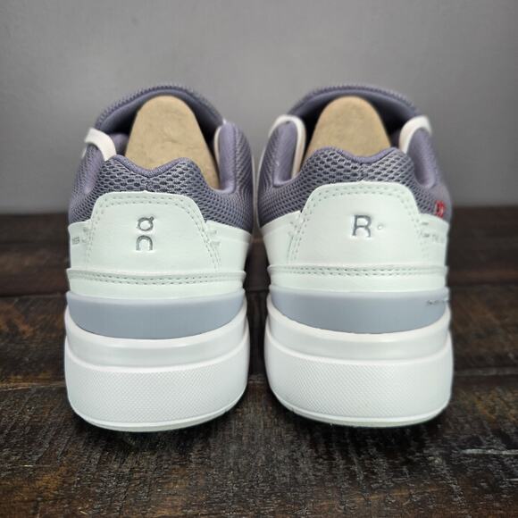 NEW On Cloud The Roger Advantage Womens Size 6.5 Court Tennis Shoes White Fossil - Picture 4 of 12